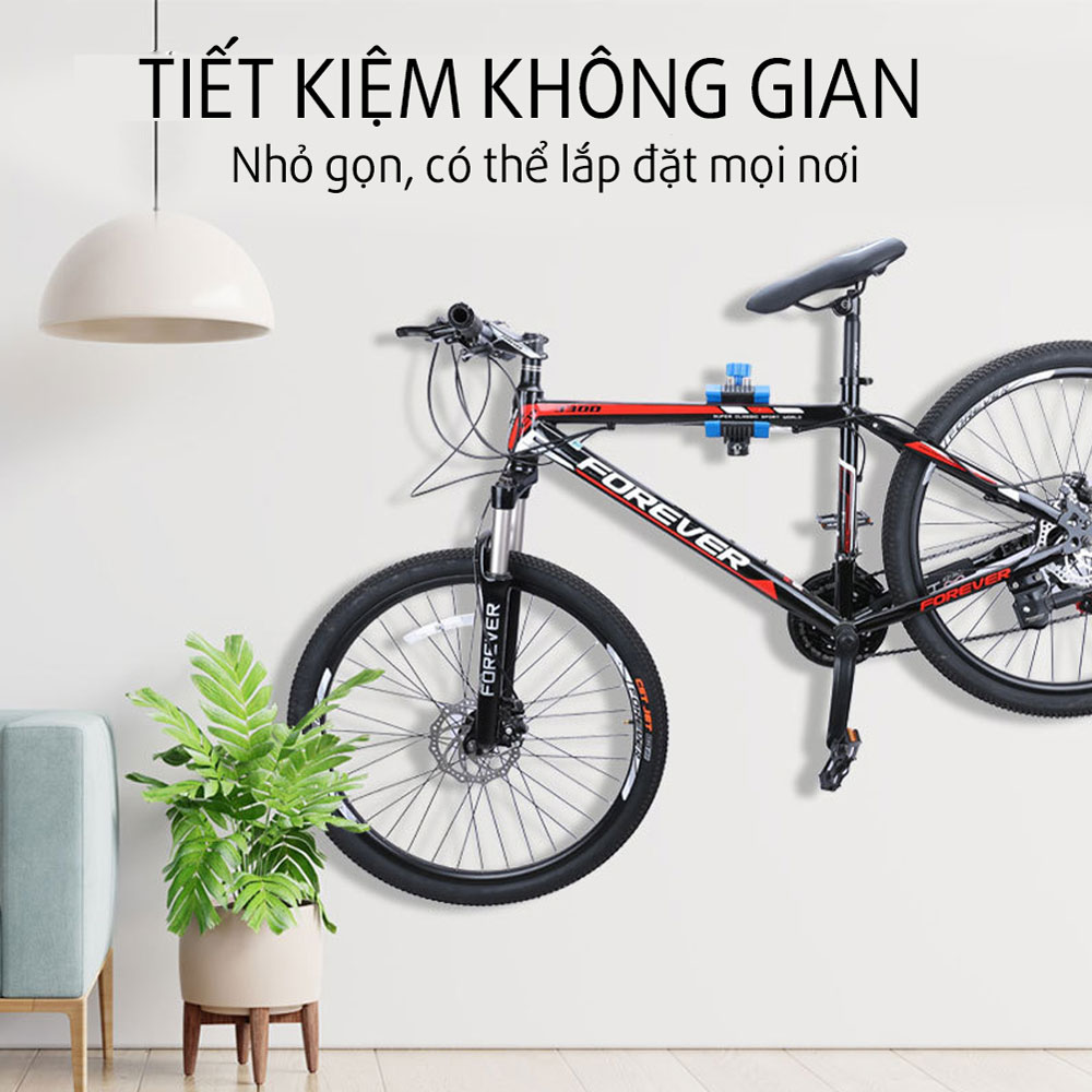 Khung Giá Treo Xe Đạp Kẹp Sườn Xe Xếp Gọn Lên Tường Tiết Kiệm Không Gian (Max 20 kg) MaiLee