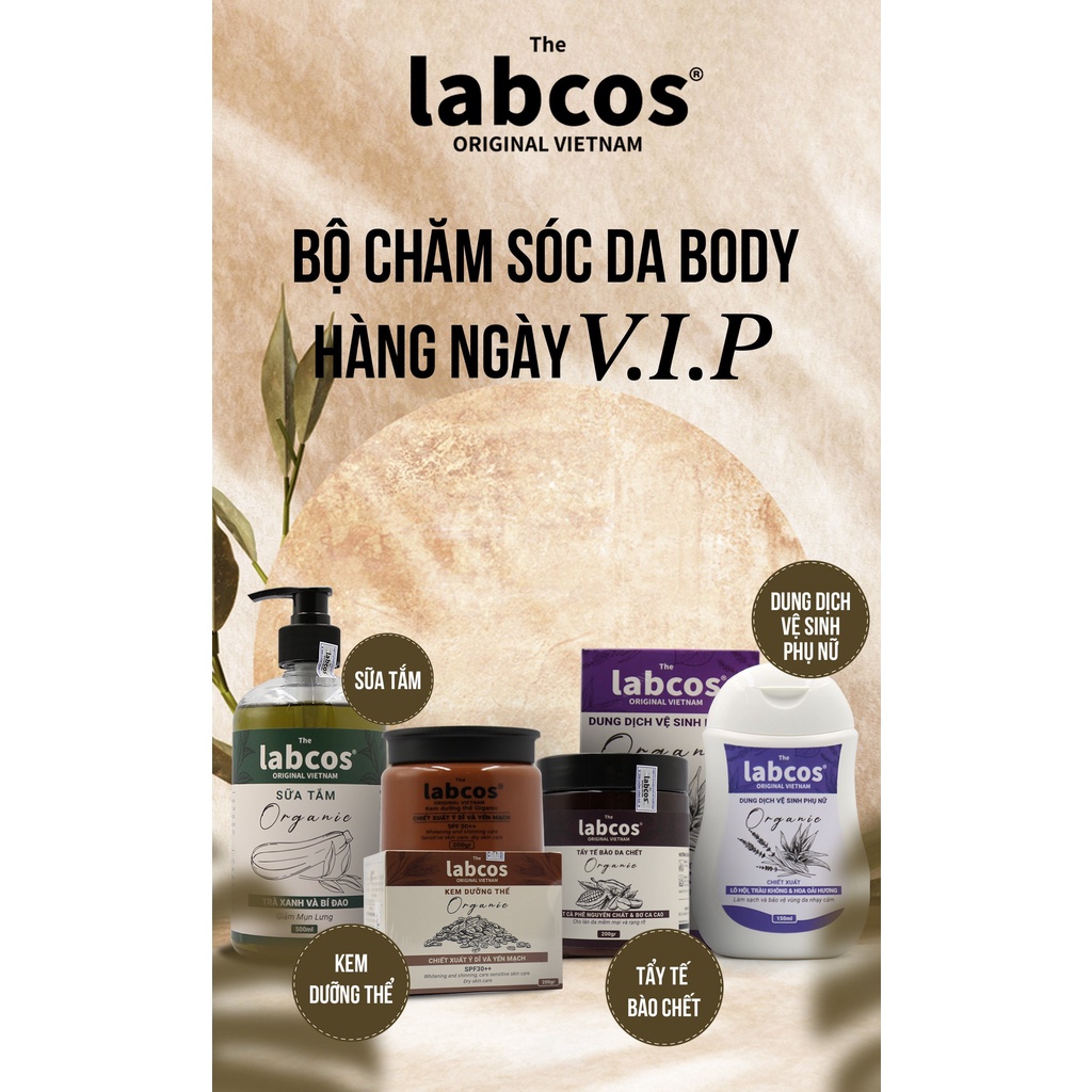 Bộ Chăm Sóc Da Body Hằng Ngày The Labcos Original Bốn Món