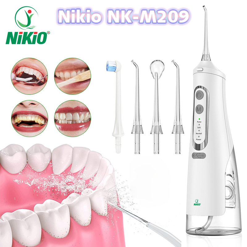 Máy Tăm Nước Cầm Tay Nikio NK-M209 - Dung Tích Lớn 360ml, Hàng Chính Hãng