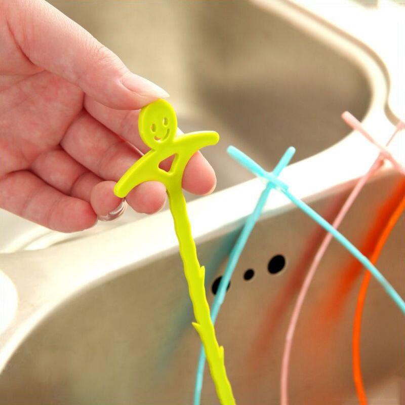 51CM Hair Dredge Hook Toilet Drain Cleaning Hook Bathroom Kitchen Useful Tool Unclog Sink Tub Scourer Household Hair Removal