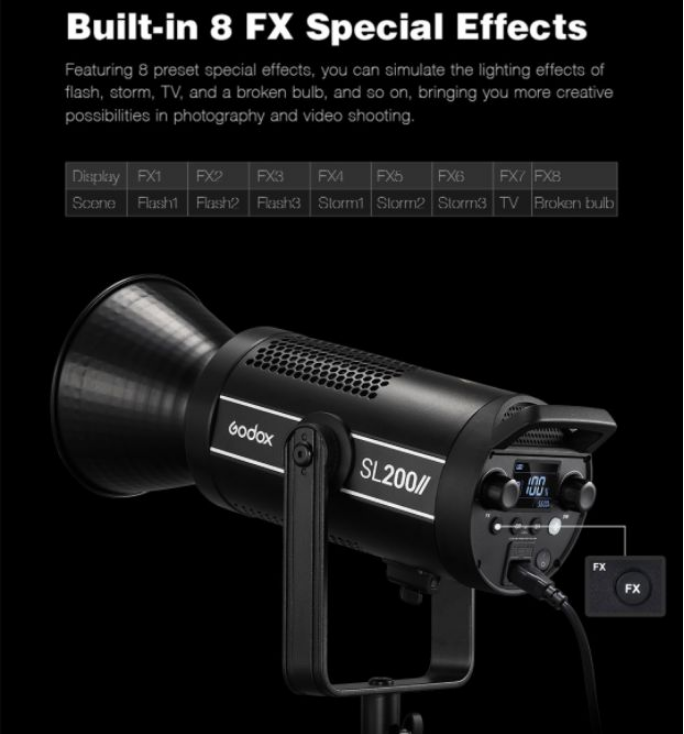 Bộ 4 đèn led studio Godox SL200 II Hàng Chính Hãng