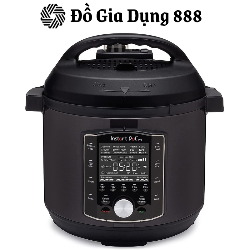 Nồi Áp Suất Đa Năng Instant Pot Pro 10in1 PRO, Dung Tích 5,7 LÍT, Công Suất 1.400W, 48 Chế Độ Nấu, Nhập Đức