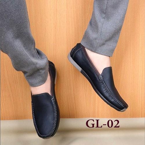 Giày Lười Nam Cao Cấp Da Thật Xuất Khẩu VN Da Bò Đế Mềm
