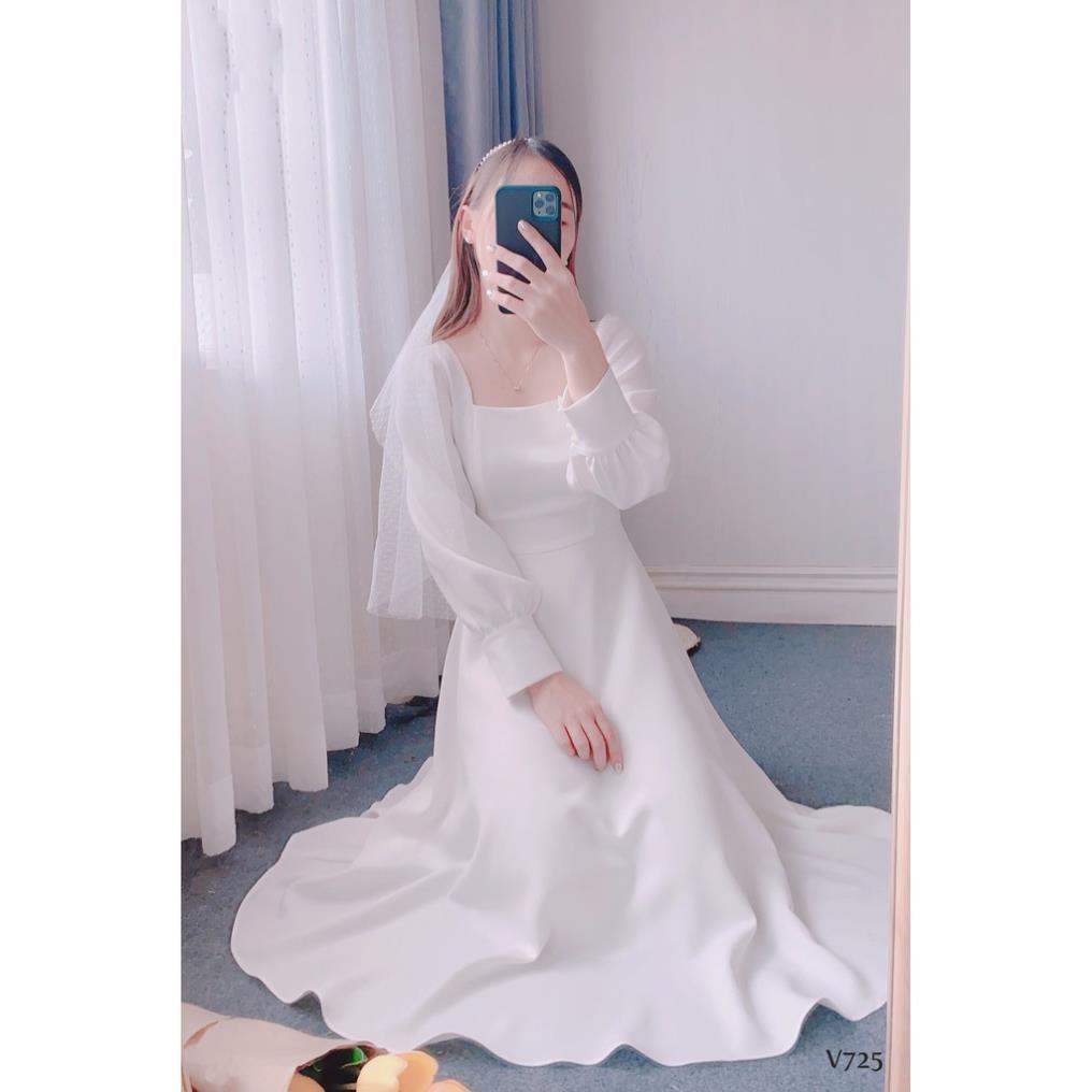 Váy trắng công chúa chụp kỉ yếu cực đẹp Albert Dress