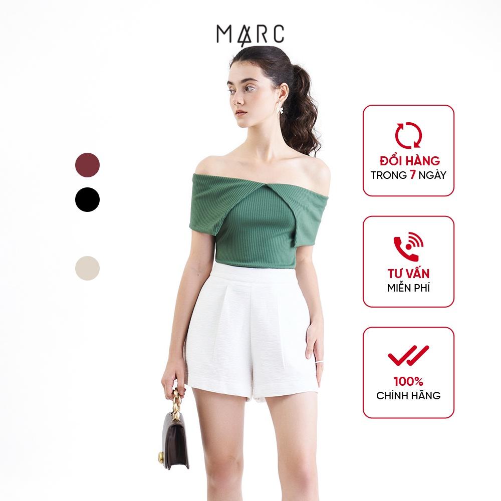 Quần short nữ MARC FASHION lưng rời xếp li trước 2 túi FALT103822