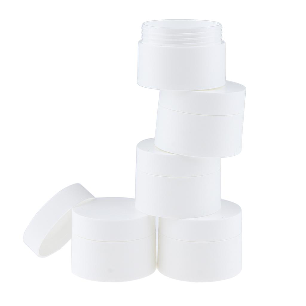 5Pcs/pack Portable Empty Plastic Cosmetic Cream Jars Pots Refillable Makeup Containers