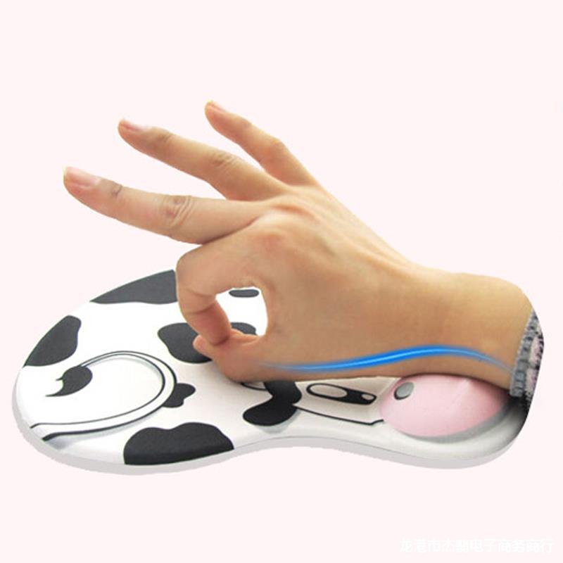 Miếng lót chuột có đệm đỡ cổ tay silicon 3D hình thú siêu mềm siêu dễ thương - Hàng chính hãng