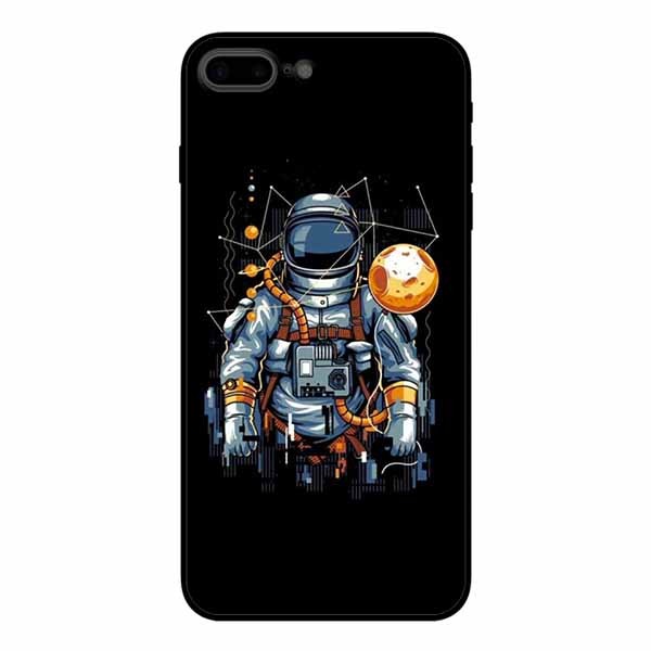 Ốp lưng in cho Iphone 7 Plus/ 8 Plus  Phi Hành Gia Mặt Trăng
