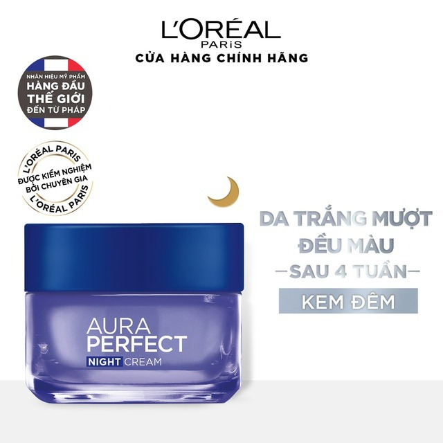 Kem Dưỡng Trắng Da Ban Đêm L'Oreal White Perfect 50ml