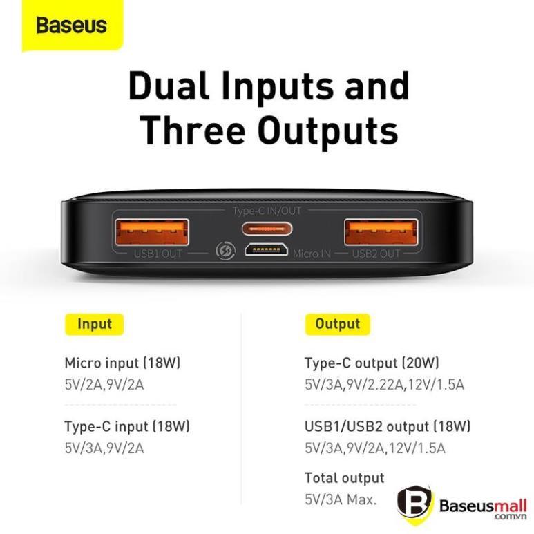 Pin sạc dự phòng Baseus Bl.Pow Digital Display Power Bank (20W) (Hàng chính hãng