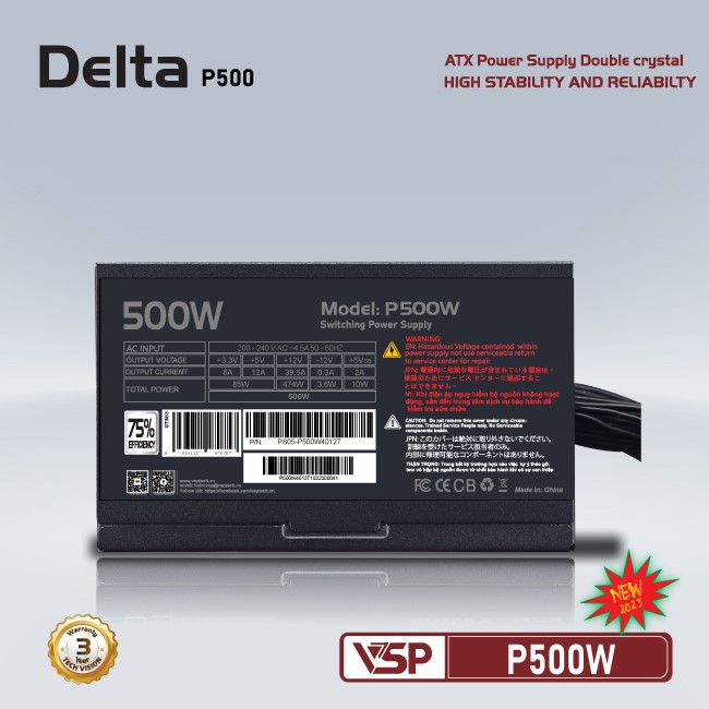 Nguồn máy tính DELTA P500W