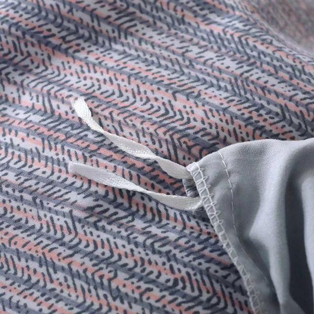 Bộ Chăn Ga Gối Cotton Tici Đũi Cao Cấp Tím Nhạt Xước