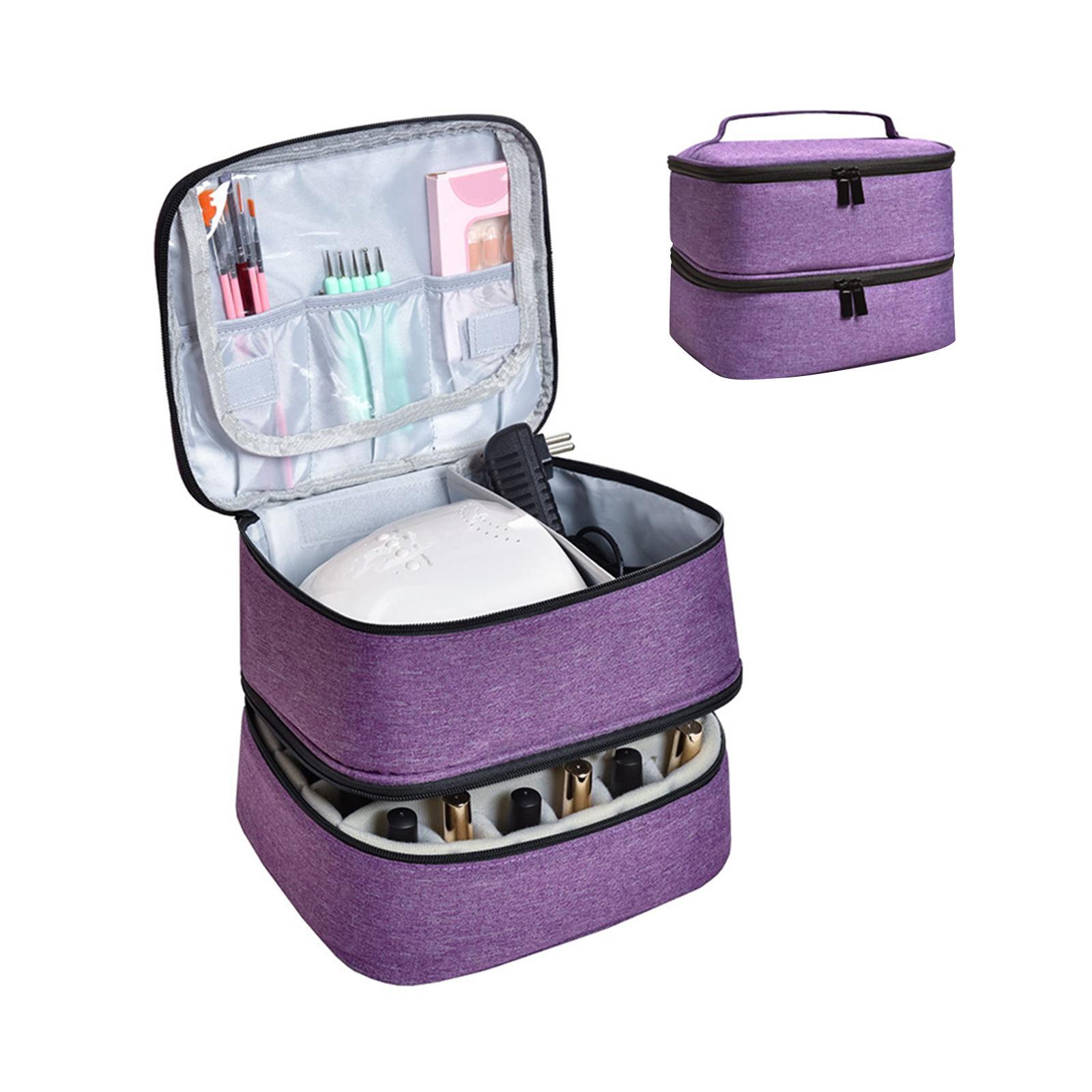 Nail Storage Bag Handbag Convenient for Manicure Accessories Carrying Case Cosmetic Bag