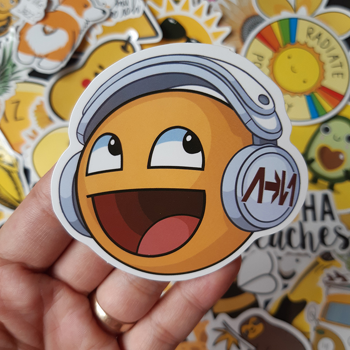 Bộ Sticker dán cao cấp chủ đề MÀU VÀNG - YELLOW - Dùng dán Xe, dán mũ bảo hiểm, dán Laptop...