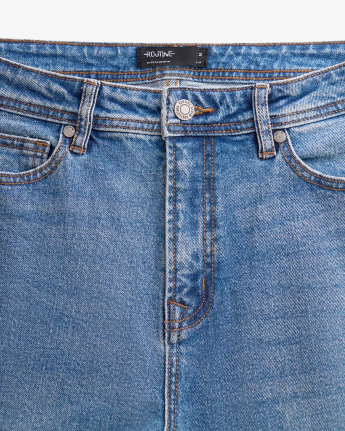 Quần jean nam Form Slim ( Màu Xanh đậm và Xanh nhạt) - RT 10S25DPA004 | ROUTINE CÀ MAU