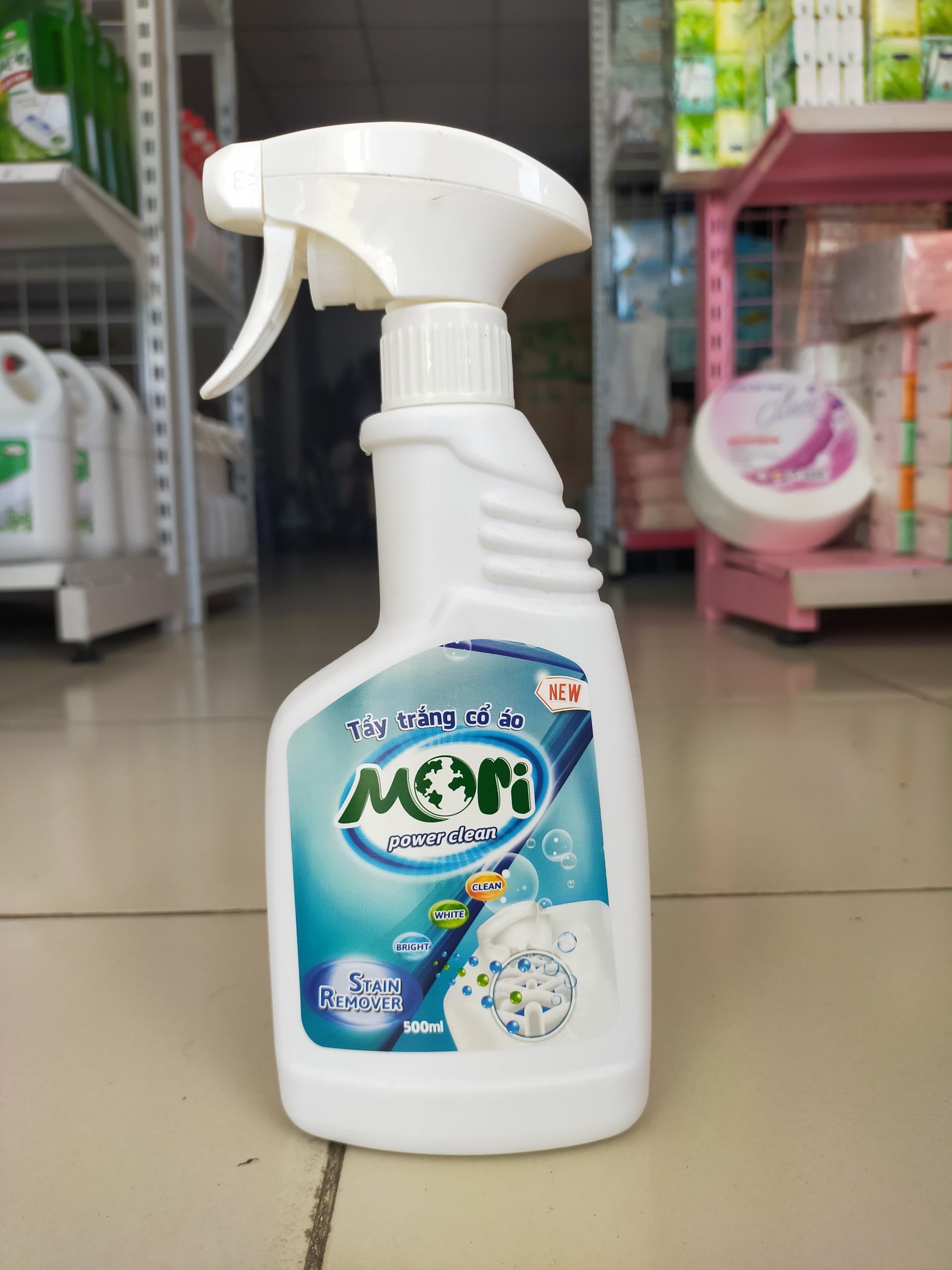 TẨY TRẮNG CỔ ÁO MORI TẨY CỔ ÁO TRẮNG SIÊU TRẮNG, LOẠI BỎ MỌI VẾT BẨN TRÊN CỔ ÁO VÀ TAY ÁO CHAI 500ML