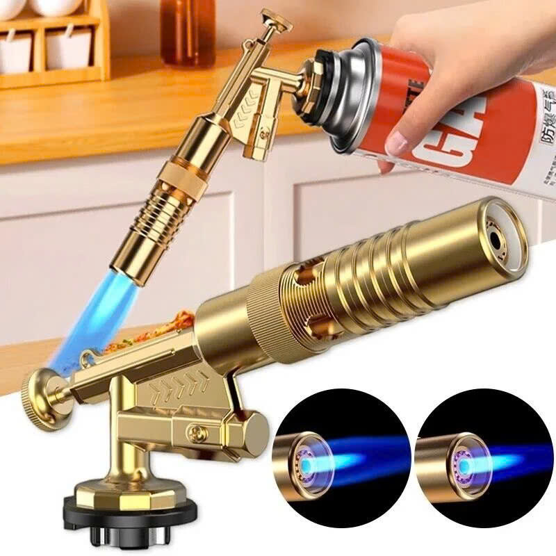 Đèn Khò Gas Mini Lõi Đồng Cực Bền – Ngọn Lửa Xanh Chuẩn, Nhiệt Cao, Tiết Kiệm Ga
