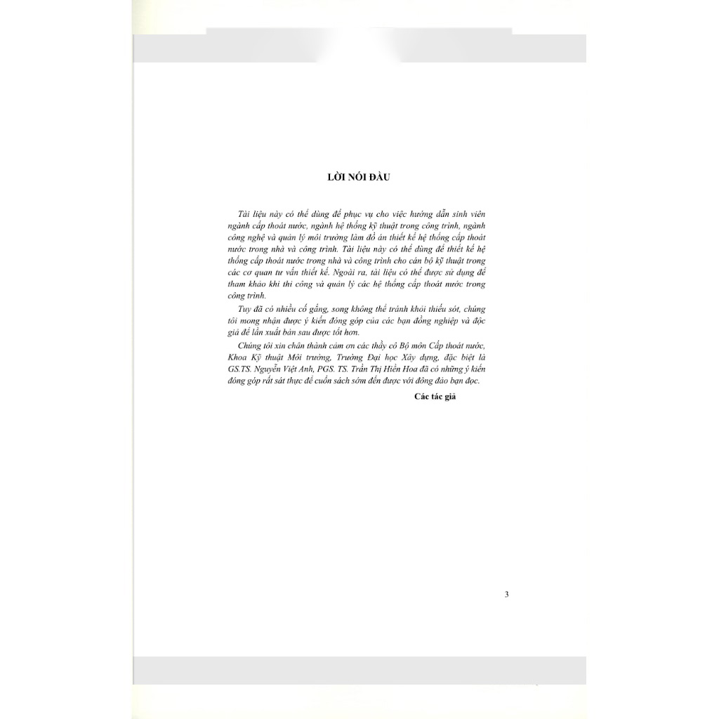 Hướng Dẫn Thiết Kế Đồ Án Môn Học - Cấp Thoát Nước Trong Nhà Và Công Trình