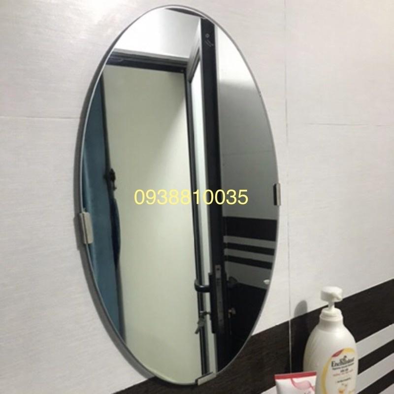 Gương soi treo pas hoặc dán tường kt 30x45cm - Oval G401N