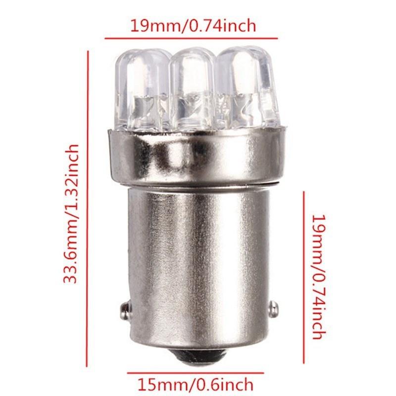 BÓNG ĐÈN LED 1156 9 MẮT LED DỌI LẮP XI NHAN, ĐÈN HẬU, PHANH Cho Xe Máy, Ô Tô 12V - 24V