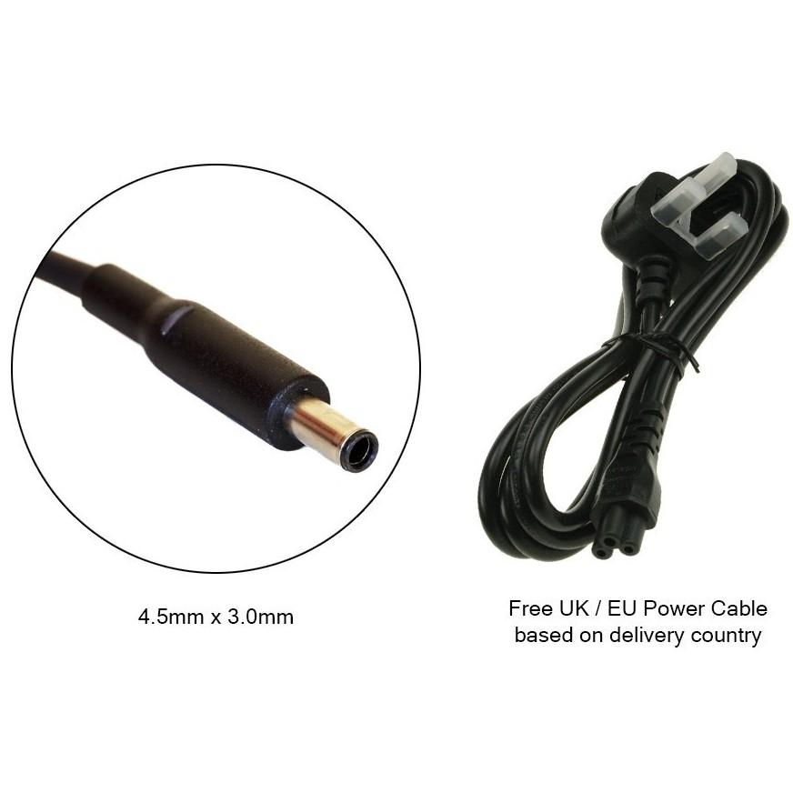 (ADAPTER) SẠC DÀNH CHO LAPTOP DELL 19.5V-7.7A (150W) (SLIM, Đầu Kim nhỏ) kích thước đầu ghim 4.5 x 3.0 mm