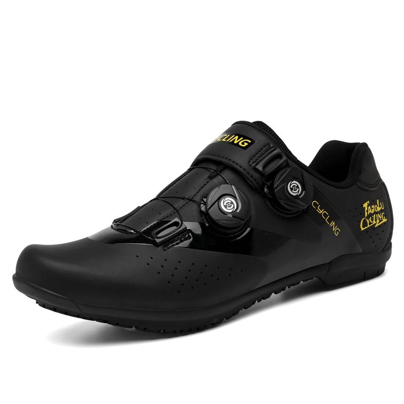 Giày đi xe đạp không cleat sneaker bàn đạp phẳng mtb nam nữ Color: Non Cleat black Shoe Size: 41