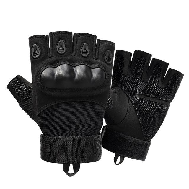 Găng tay ngoài trời Half Finger Găng tay ngoài trời Color: black2 Size: M