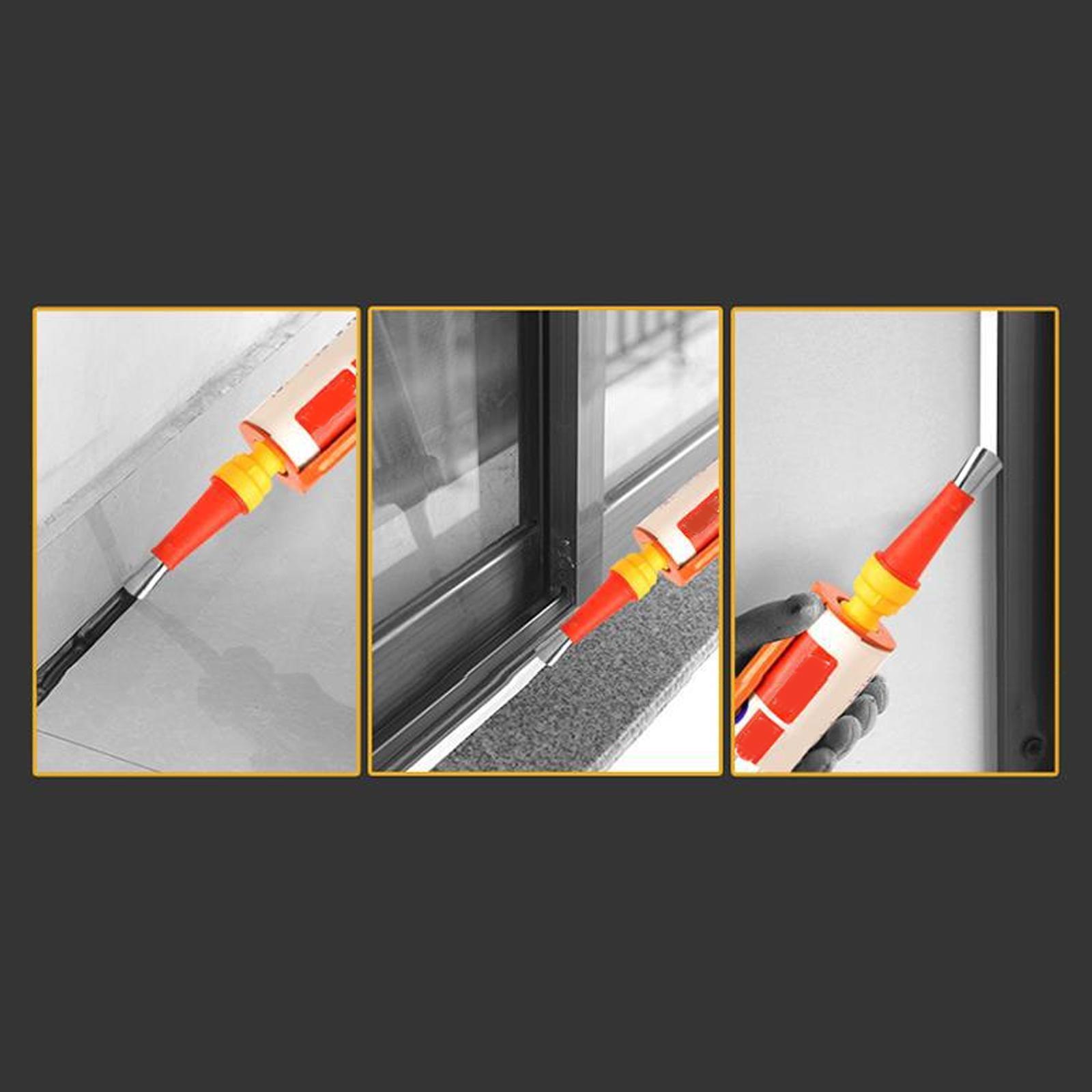 21Pcs Caulking Nozzle Applicator Sealant Caulking Finishing Tool for Door