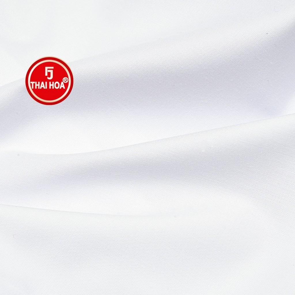 Áo sơ mi nữ Thái Hòa 8919-T01-01 màu trắng chất vải sợi tre cao cấp