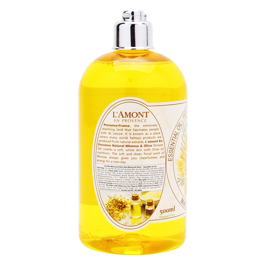 Sữa Tắm L'amont En Provence Mimosa Shower Gel - Hương hoa Mimosa 500ml