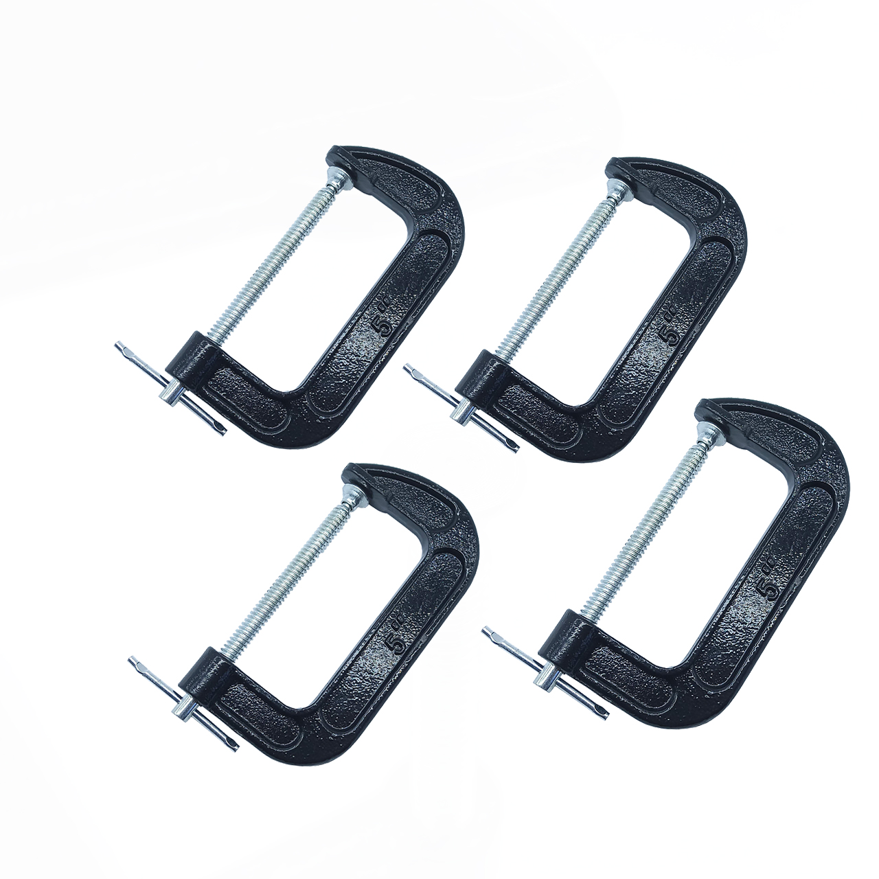 Bộ 4 cảo chữ C 5 inch màu đen