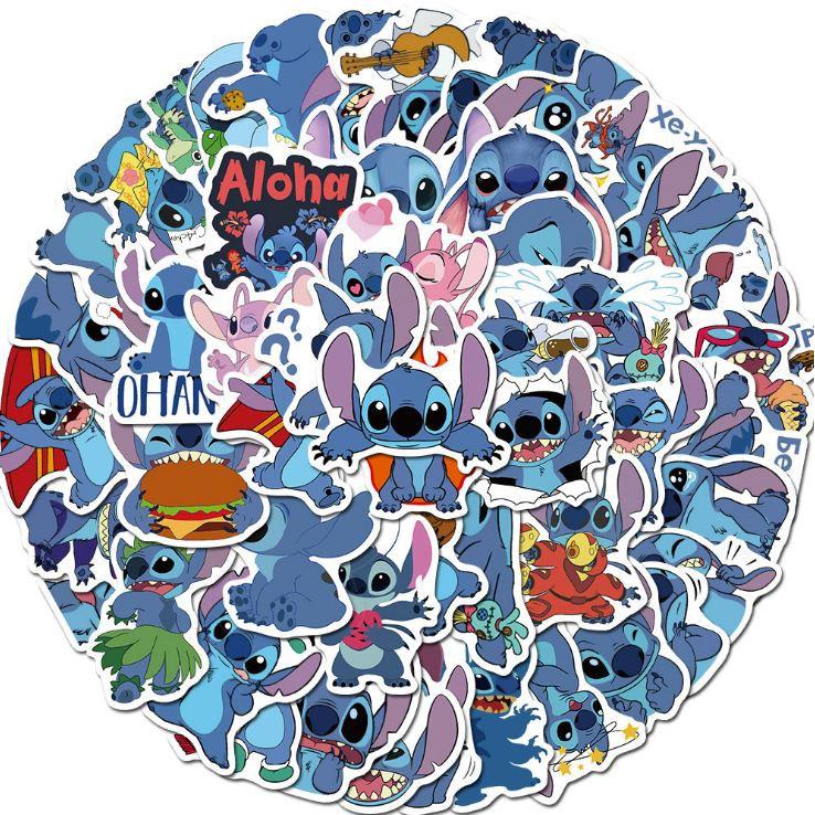 Sticker dán cao cấp HOẠT HÌNH ALOHA Cực COOL ms#122