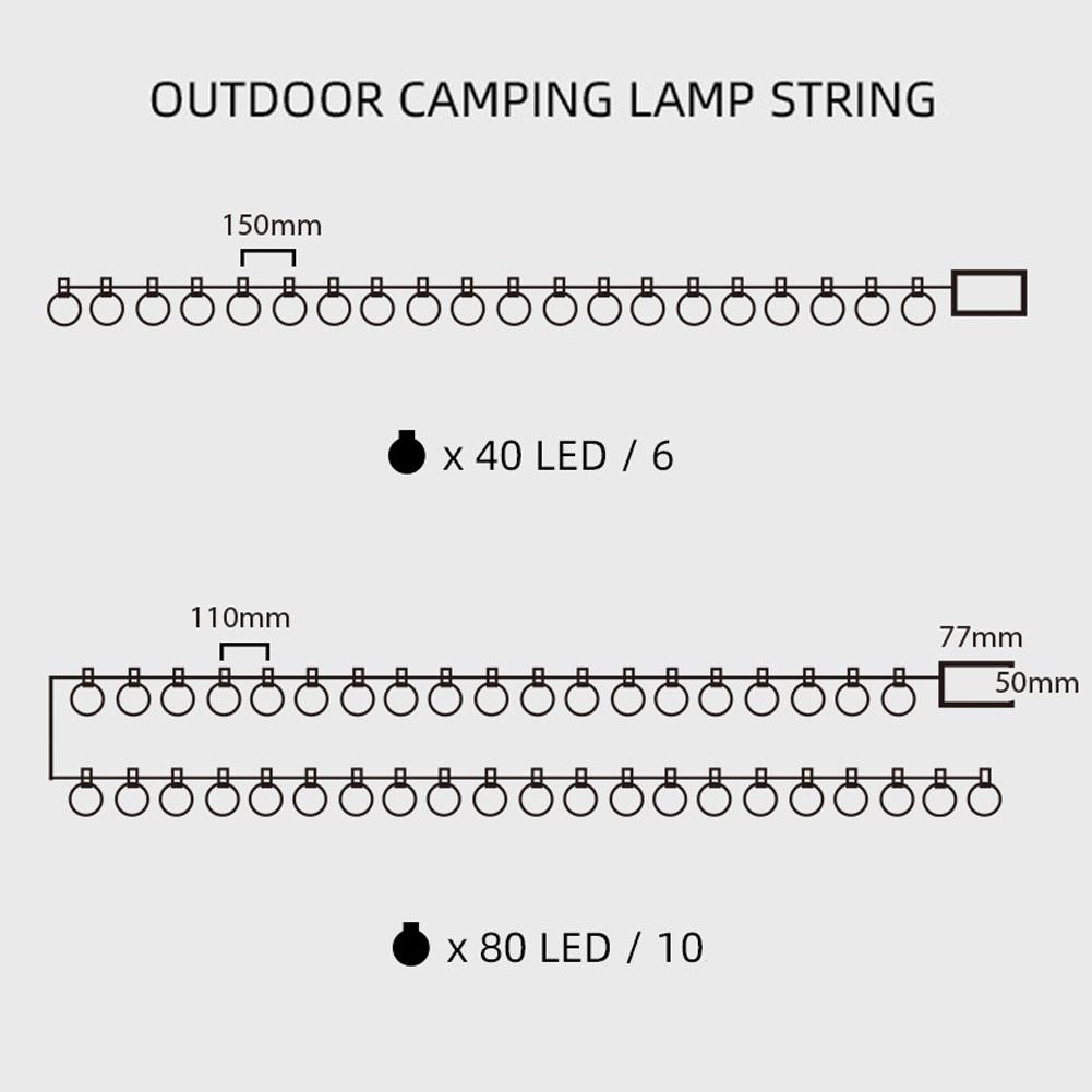 Dải Đèn Led Có Thể Sạc Lại Usb Trang Trí Giáng Sinh