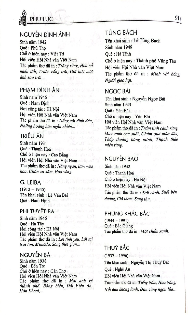 Thơ Việt Nam Thế Kỷ XX- Thơ Trữ Tình