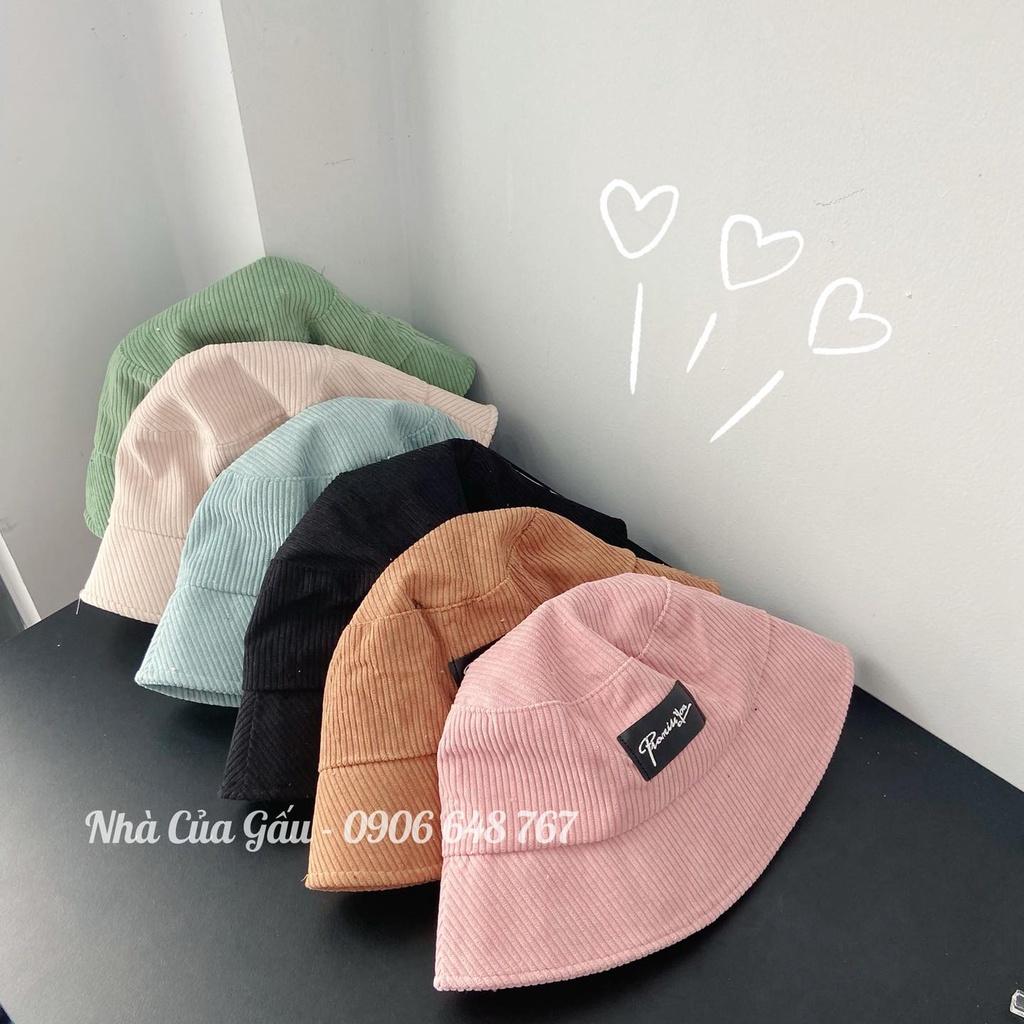 Nón bucket nhung bảng màu gì đâu mà ngọt muốn xỉuuuu