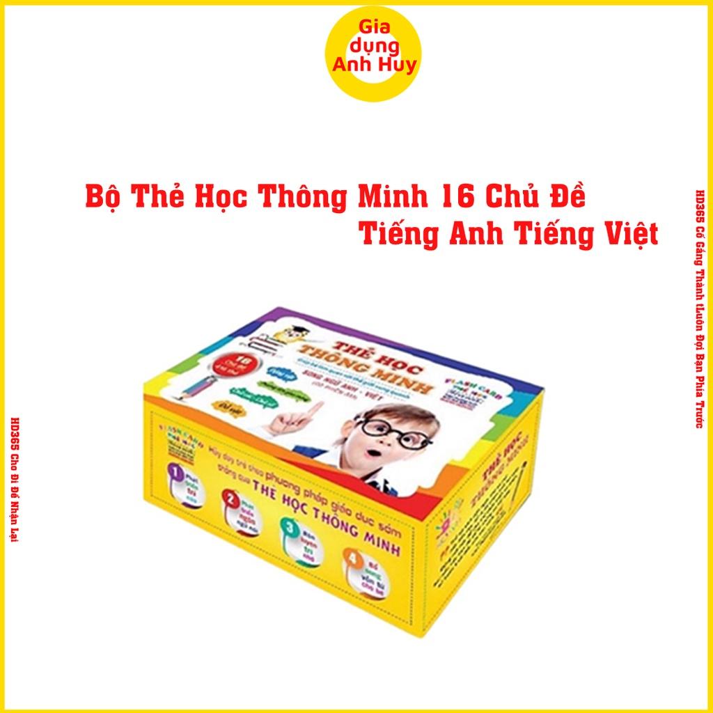 Thẻ học thông minh cho bé 16 chủ đề song ngữ Anh Việt Đạt tiêu chuẩn