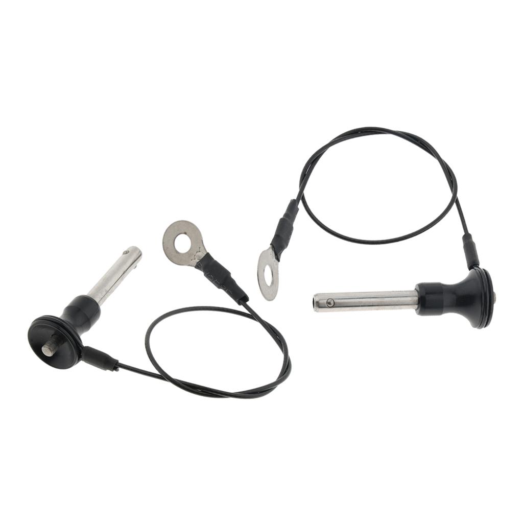 2 Miếng Thép Không Gỉ Bóng Khóa Nhanh Pin Nút Nhấn 8 Mm-45 Mm