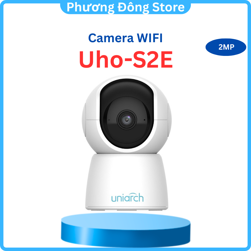 Camera IP Wifi Robot UNV Uniarch 1080P Uho-S2E đàm thoại 2 chiều, hỗ trợ tên miền P2P - Hàng chính hãng