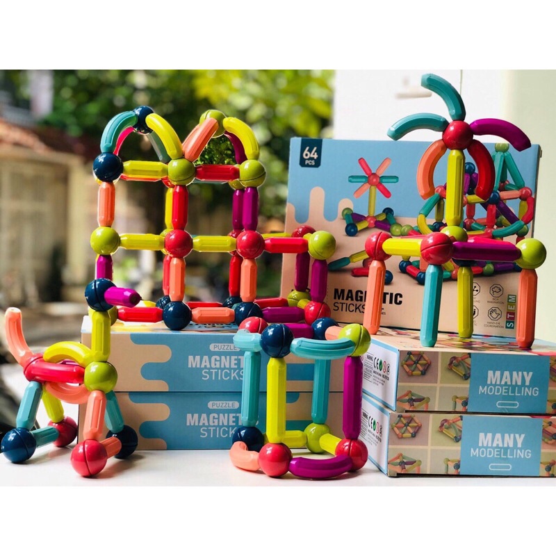 Bộ Xếp Hình Nam Châm Cho Bé