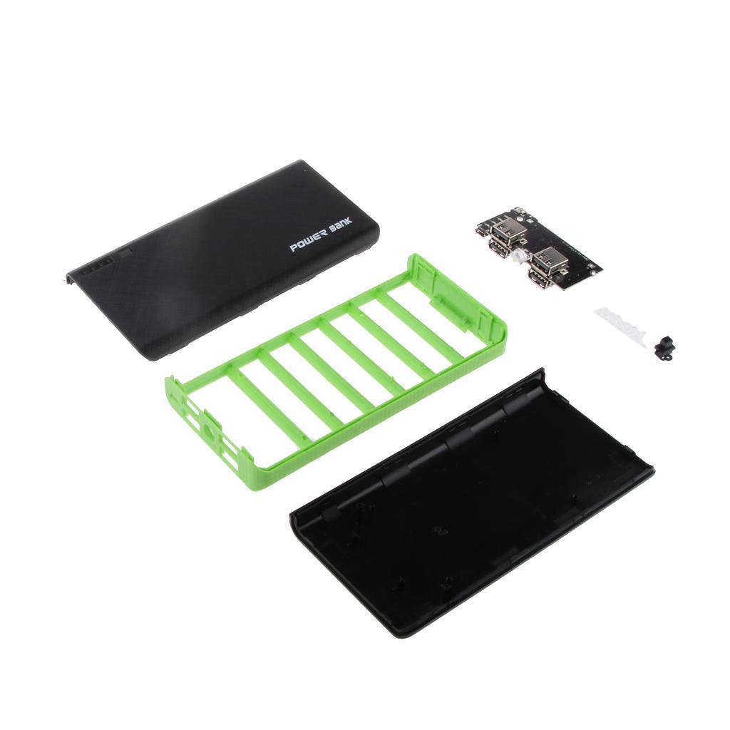 Green-Power Bank Case Kit 18650 Battery Charger Portable for Smart Phone