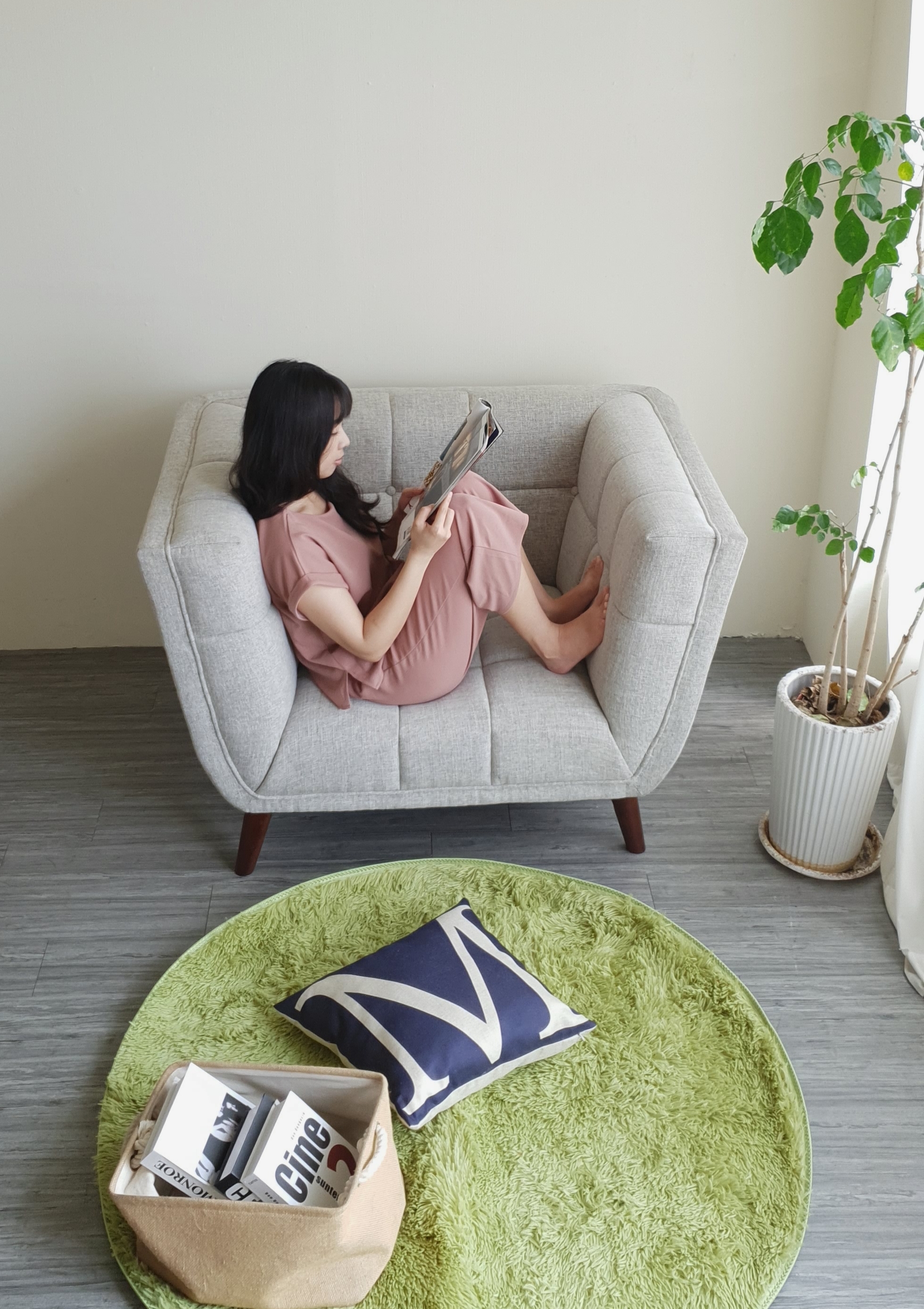 Ghế sofa đơn HOPE HOLD Tundo Ngang 85 x sâu 75 x Cao 75 cm