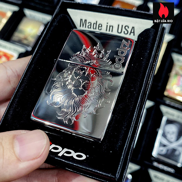 Bật Lửa Zippo 250 Lion Auto Engrave Design