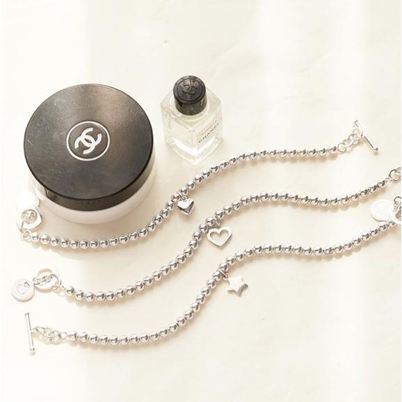 Lắc tay bạc 925 Bauble Mini Heart - Shimmer Silver