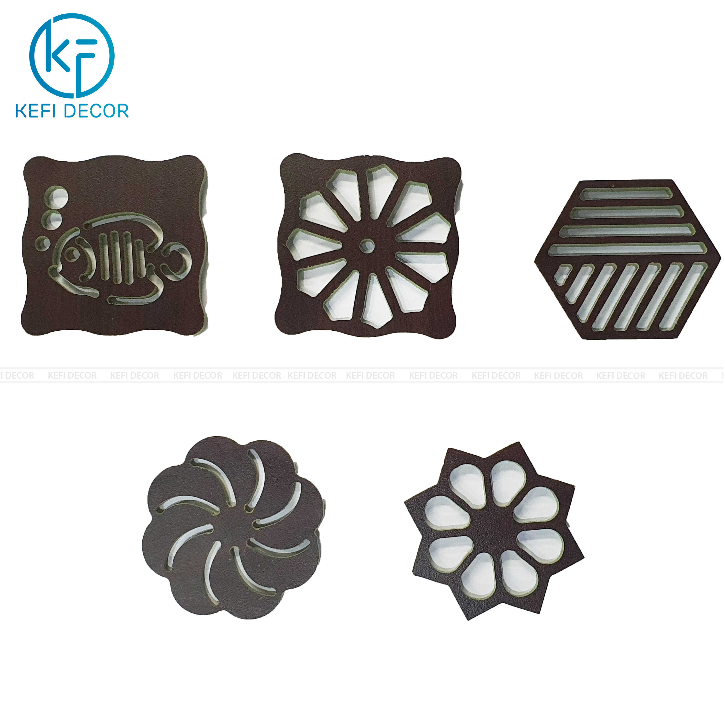 Combo 10 Miếng lót nồi lót cốc bằng gỗ sang trọng Cách Nhiệt size 10*10, Tấm Lót Bảo Vệ Mặt Bàn KEFI Decor