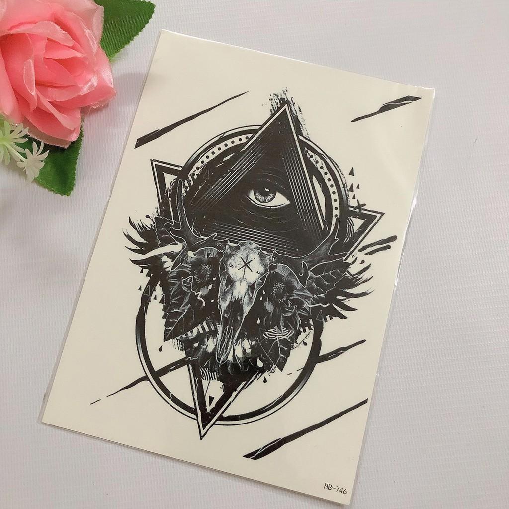 Hình xăm dán halloween bắp tay 15x21cm