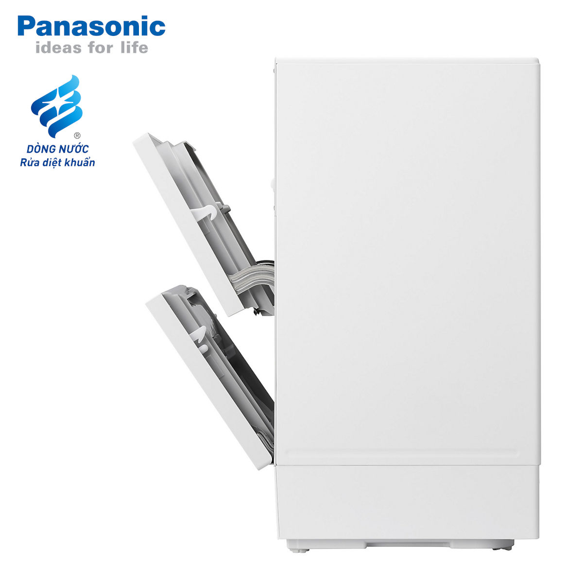 Máy rửa chén bát để bàn Nhật Bản Panasonic NP-TH1WEVN có chức năng sấy khô, bảo hành 12 tháng - Hàng chính hãng