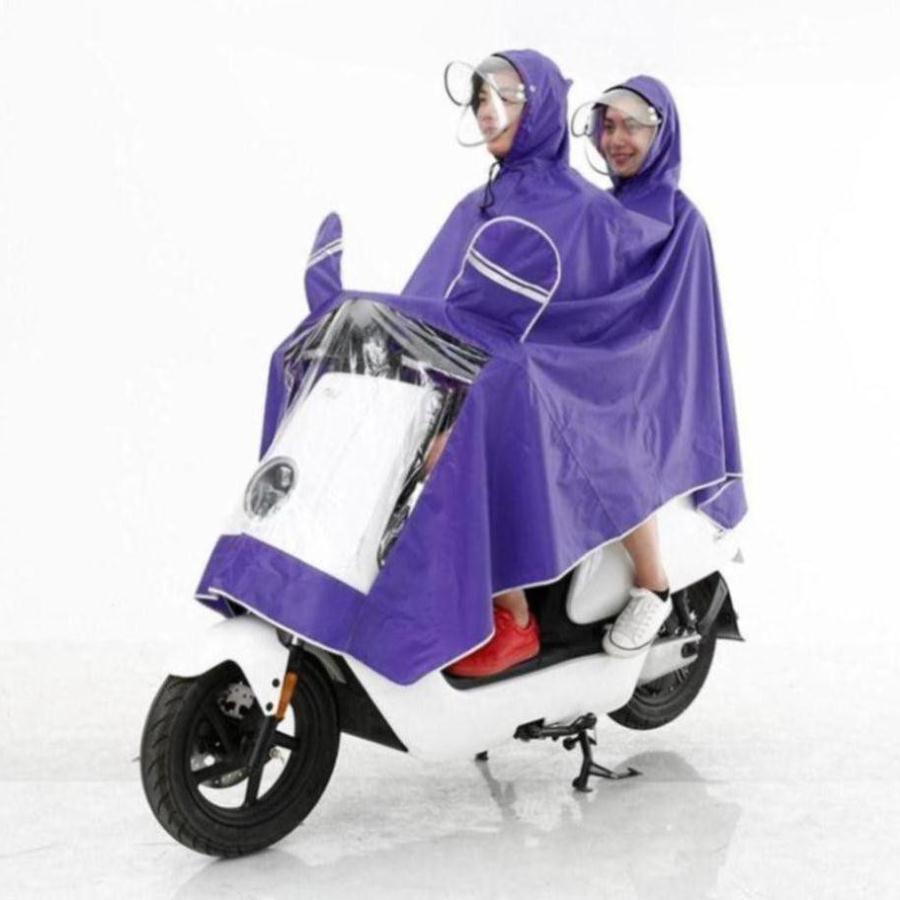 Áo mưa phản quang 2 đầu có kính che mặt dáng cánh dơi