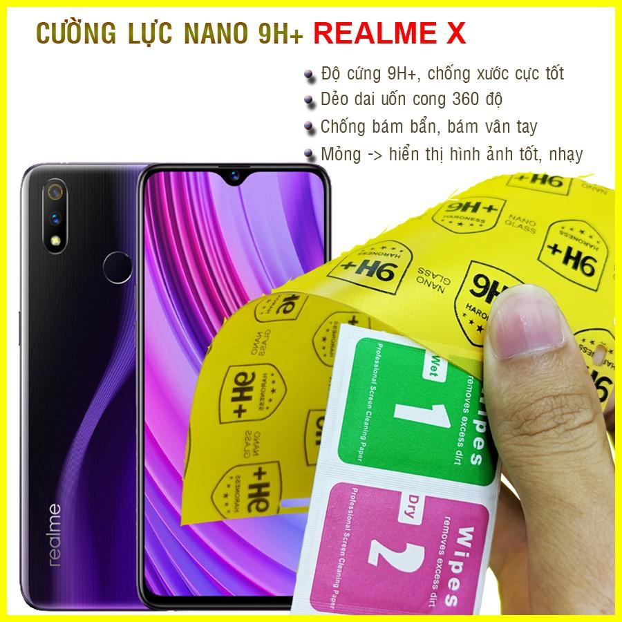 Dán cường lực dẻo nano  dành cho Realme X