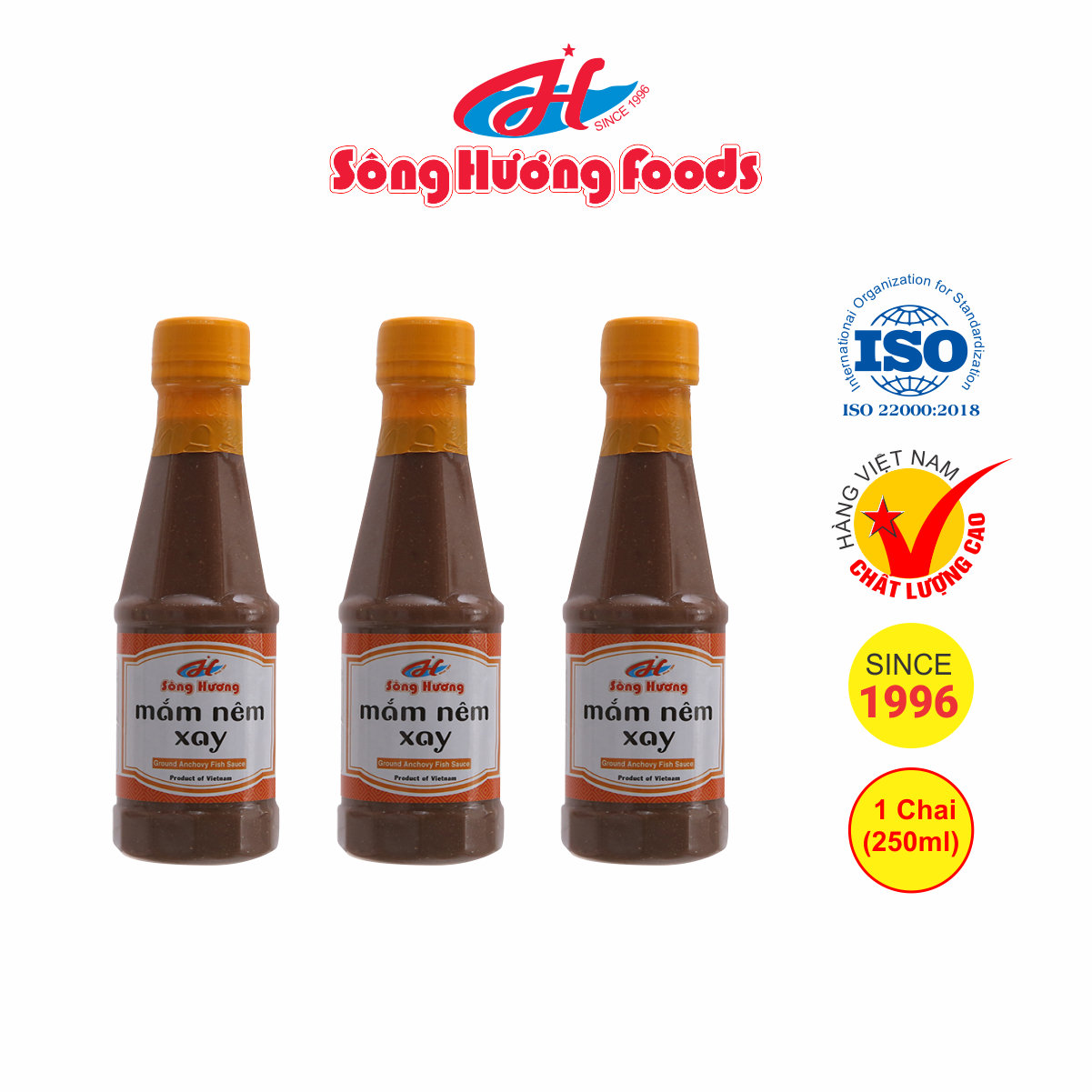 3 Chai Mắm Nêm Xay Sông Hương Foods Chai 250ml