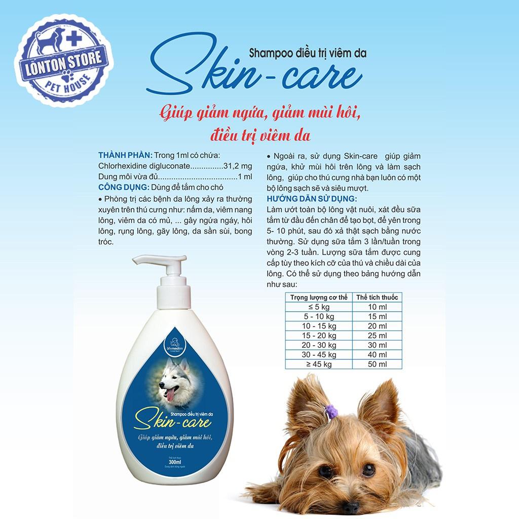 VEMEDIM Skin Care Shampoo - Sữa Tắm Cho Chó Mèo Phòng Viêm Da, Hôi Và Ngứa Da 300ml - Lonton Store & Vemedim